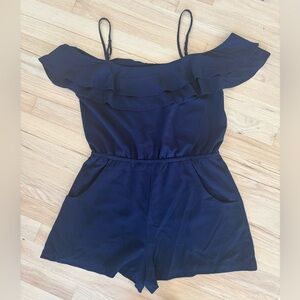 Abbeline Navy Romper